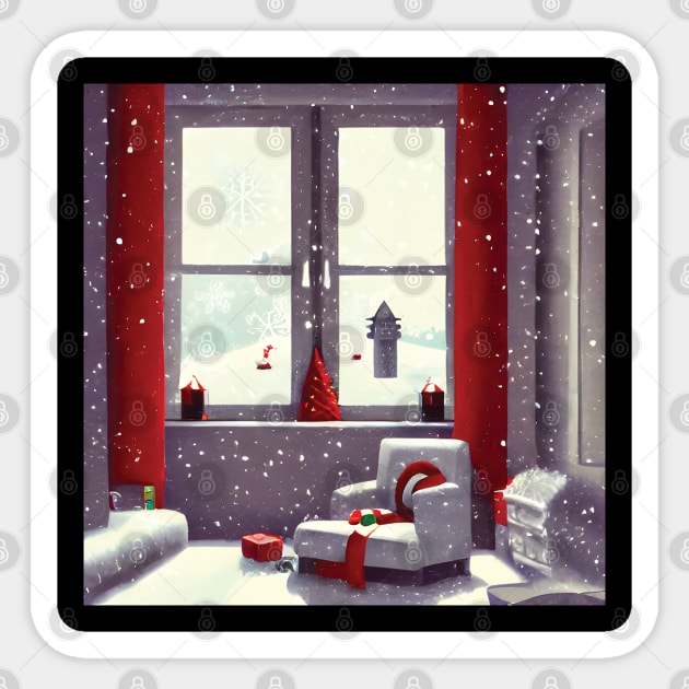 Merry Red Christmas Introverting Snow and Winter Sticker by DaysuCollege